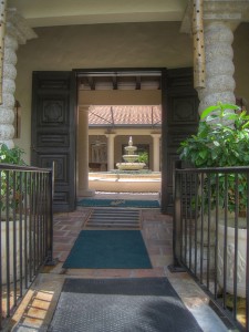 Hacienda entrance-L