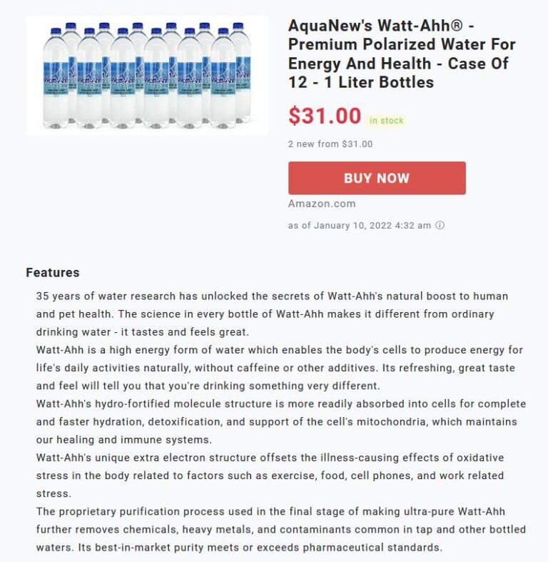 WattAhh is on Best Bottled Water List for 2022 with Update AquaNew